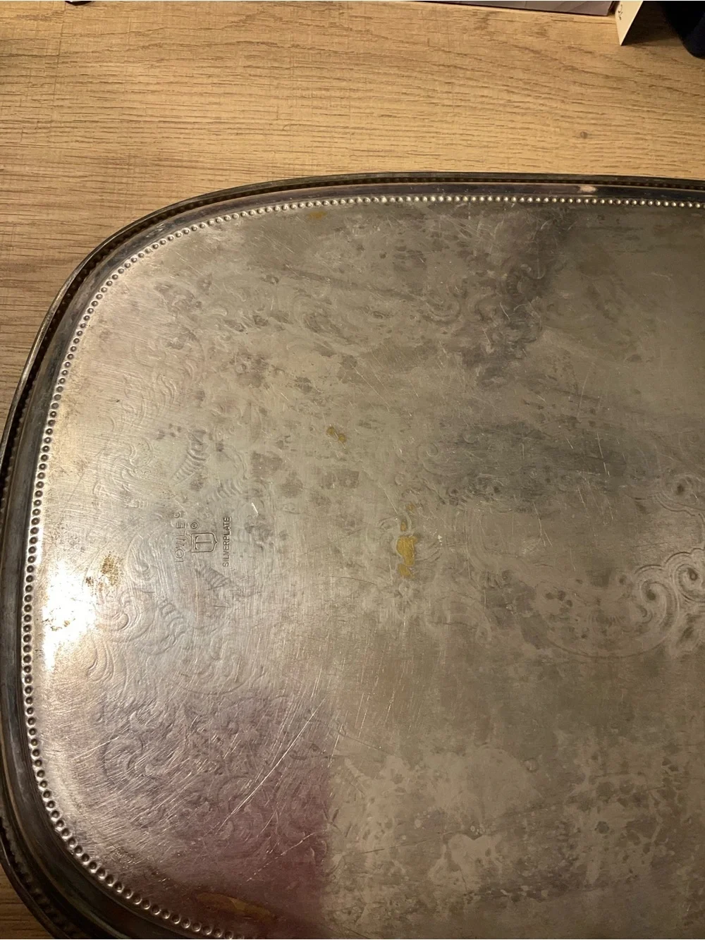 Towle Silver-Plated Beaded Edge Serving Trays